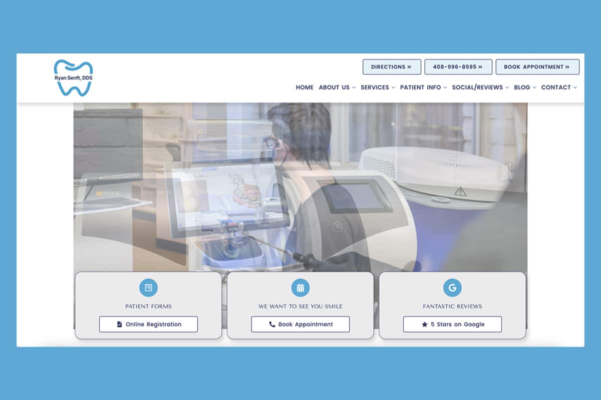 Ryan senft dds launches new website to enhance patient experience in cupertino blog